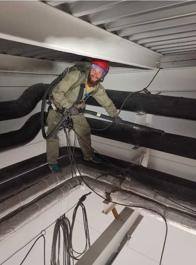 Обеспыливание металлоконструкций)